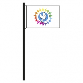 Fahne: Friedenstaube – materialien fechenbach