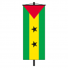 Banner-Fahne Sao Tomé und Principe